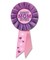 Beistle Pack of 6 Pink and Purple "Best Mom Ever" Mother's Day Rosette Ribbons 6.5"